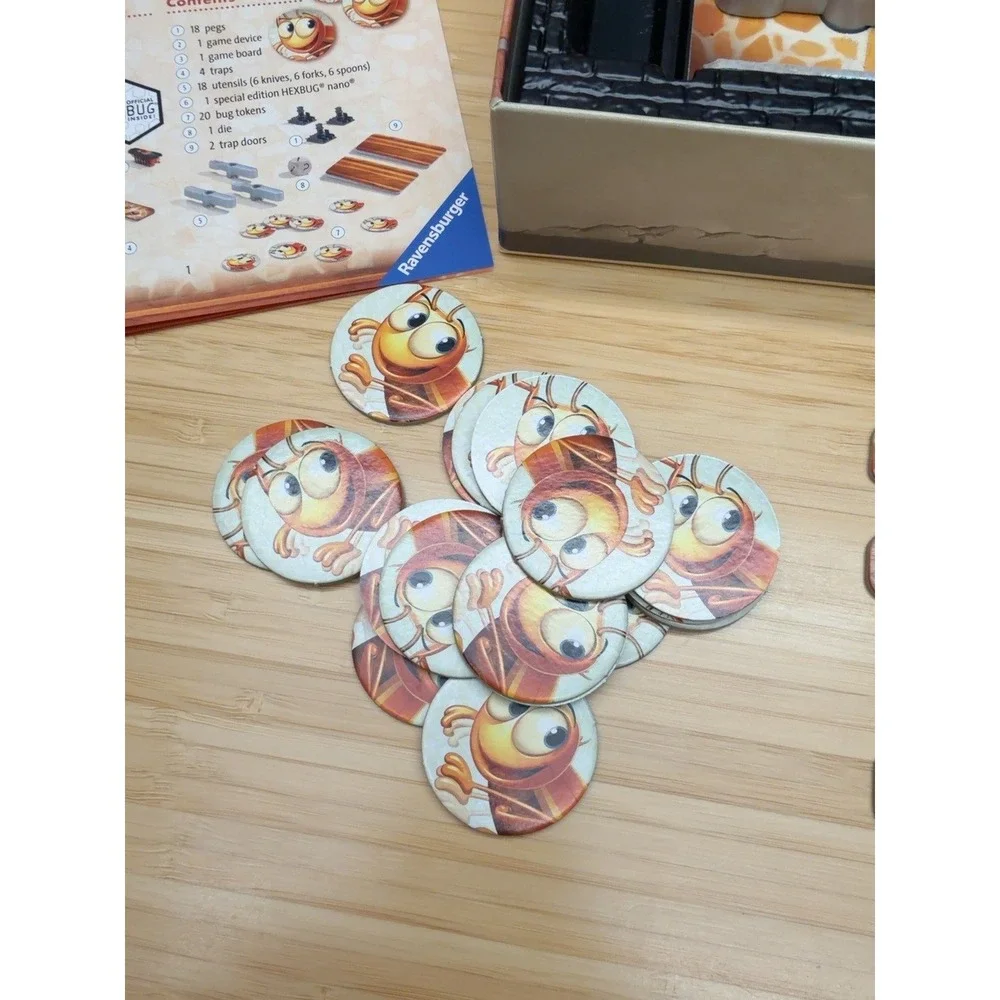 Ravensburger Bugs in the Kitchen HEXBUG Nano Board Game Tested Works Incomplete